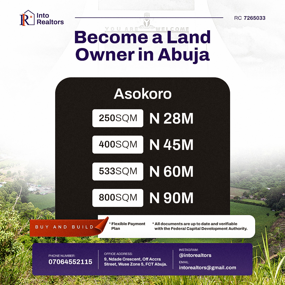 A prime real estate nestled in the prestigious Asokoro Hills